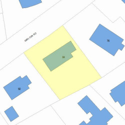 84 Carlton Rd, Newton, MA 02468 plot plan