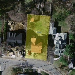 28 Ballard St, Newton, MA 02459 aerial view