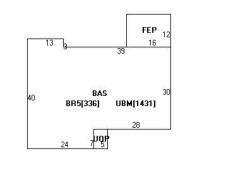 60 Brookline St, Newton, MA 02467 floor plan