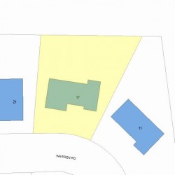 17 Warren Rd, Newton, MA 02468 plot plan