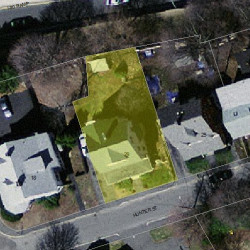 29 Hunter St, Newton, MA 02465 aerial view