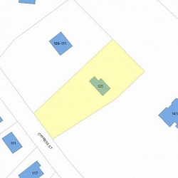 125 Herrick Cir, Newton, MA 02459 plot plan
