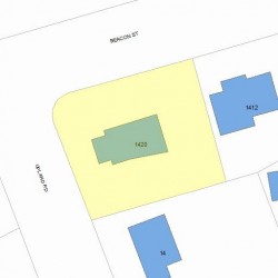 1420 Beacon St, Newton, MA 02468 plot plan