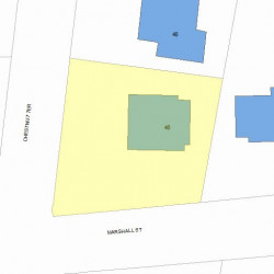 48 Chestnut Ter, Newton, MA 02459 plot plan