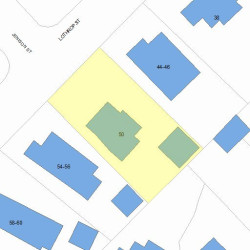 50 Lothrop St, Newton, MA 02460 plot plan