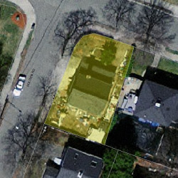 73 Wedgewood Rd, Newton, MA 02465 aerial view
