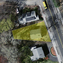 253 Winchester St, Newton, MA 02461 aerial view