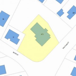 473 Waltham St, Newton, MA 02465 plot plan