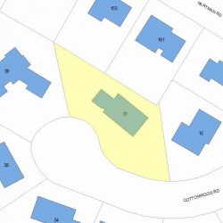 31 Cottonwood Rd, Newton, MA 02459 plot plan
