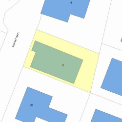 18 Nonantum Pl, Newton, MA 02458 plot plan