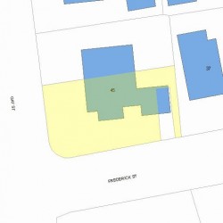 45 Frederick St, Newton, MA 02460 plot plan