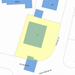 9 Academy Rd, Newton, MA 02458 plot plan