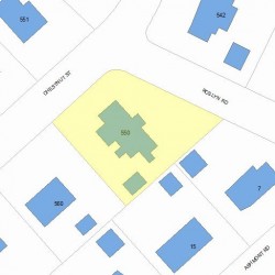 550 Chestnut St, Newton, MA 02468 plot plan