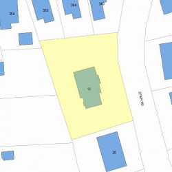 19 Dorr Rd, Newton, MA 02458 plot plan