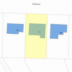 110 Parker Ave, Newton, MA 02461 plot plan