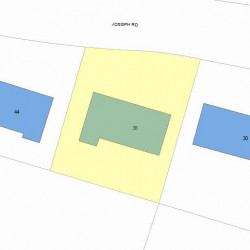 36 Joseph Rd, Newton, MA 02460 plot plan