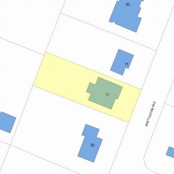 75 Beethoven Ave, Newton, MA 02468 plot plan