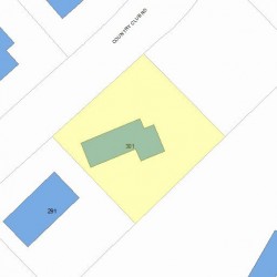 301 Country Club Rd, Newton, MA 02459 plot plan