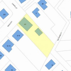 4 Middle St, Newton, MA 02458 plot plan