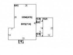 105 Adams Ave, Newton, MA 02465 floor plan