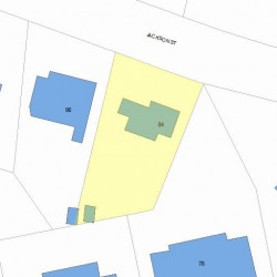 84 Jackson St, Newton, MA 02459 plot plan