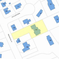 368 Winchester St, Newton, MA 02461 plot plan