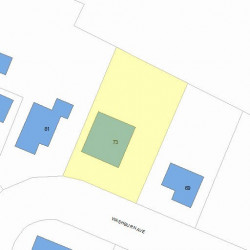 73 Washburn Ave, Newton, MA 02466 plot plan