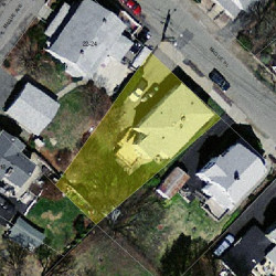 9 Mague Pl, Newton, MA 02465 aerial view