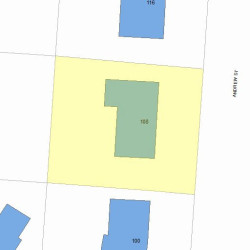 108 Andrew St, Newton, MA 02461 plot plan