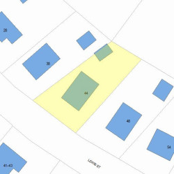 44 Lewis St, Newton, MA 02458 plot plan