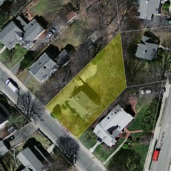 672 Grove St, Newton, MA 02462 aerial view