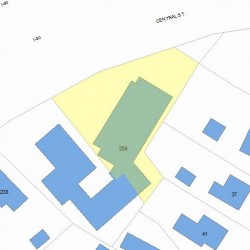 230 Central St, Newton, MA 02466 plot plan