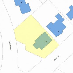 41 Lodge Rd, Newton, MA 02465 plot plan