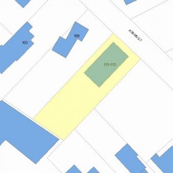 111 Adams St, Newton, MA 02458 plot plan