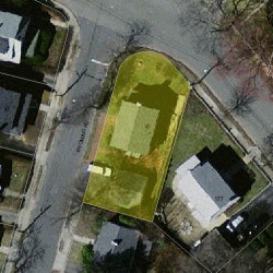 46 Wyoming Rd, Newton, MA 02460 aerial view