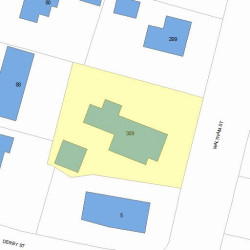 309 Waltham St, Newton, MA 02465 plot plan