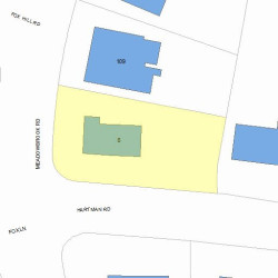 8 Hartman Rd, Newton, MA 02459 plot plan