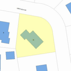 39 Greylock Rd, Newton, MA 02465 plot plan