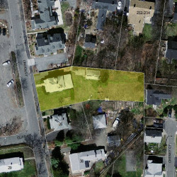 20 Linden St, Newton, MA 02464 aerial view