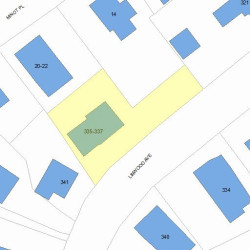 337 Linwood Ave, Newton, MA 02460 plot plan