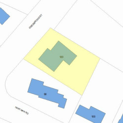 180 Greenwood St, Newton, MA 02459 plot plan