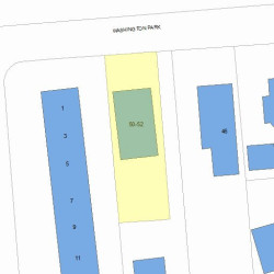 52 Washington Park, Newton, MA 02460 plot plan