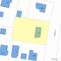 1073 Walnut St, Newton, MA 02461 plot plan