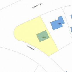 2096 Washington St, Newton, MA 02462 plot plan