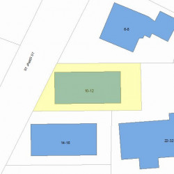 10 Saint James St, Newton, MA 02458 plot plan
