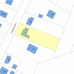 50 Evergreen Ave, Newton, MA 02466 plot plan