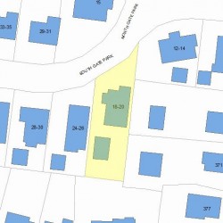 18 Gate Park, Newton, MA 02465 plot plan
