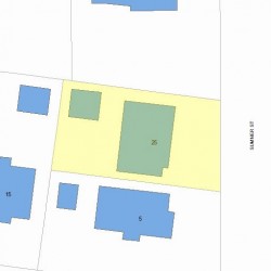 25 Sumner St, Newton, MA 02459 plot plan