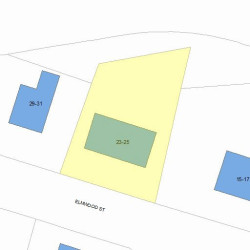 25 Elmwood St, Newton, MA 02458 plot plan