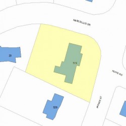 519 Parker St, Newton, MA 02459 plot plan